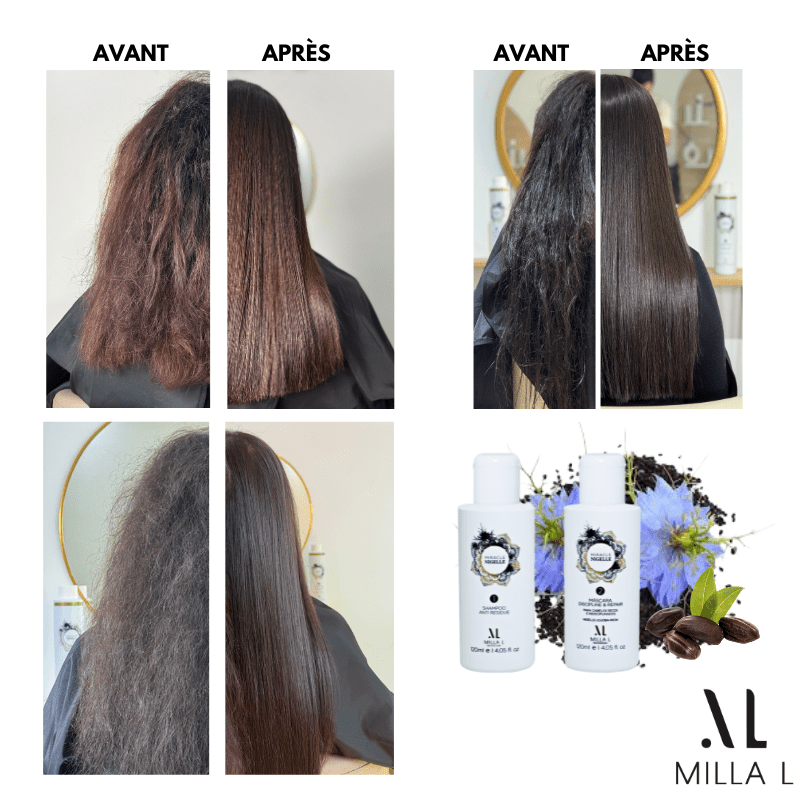 MIRACLE NIGELLE – Lissage brésilien cheveux frisés, crépus 120 ml