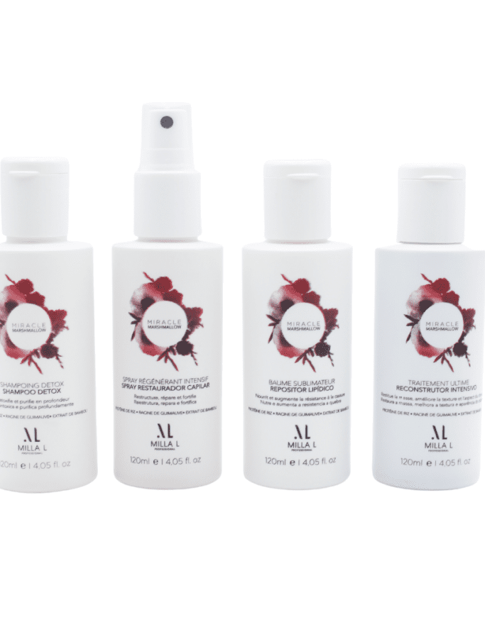 Kit Miracle Marshmallow - Soin capillaire sur mesure personnalisable, avec option lissage ou soin profond sans lissage 120 ml