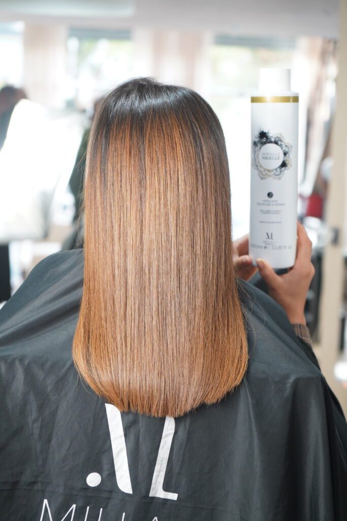 résultat après application lissage brésilien miracle Nigelle