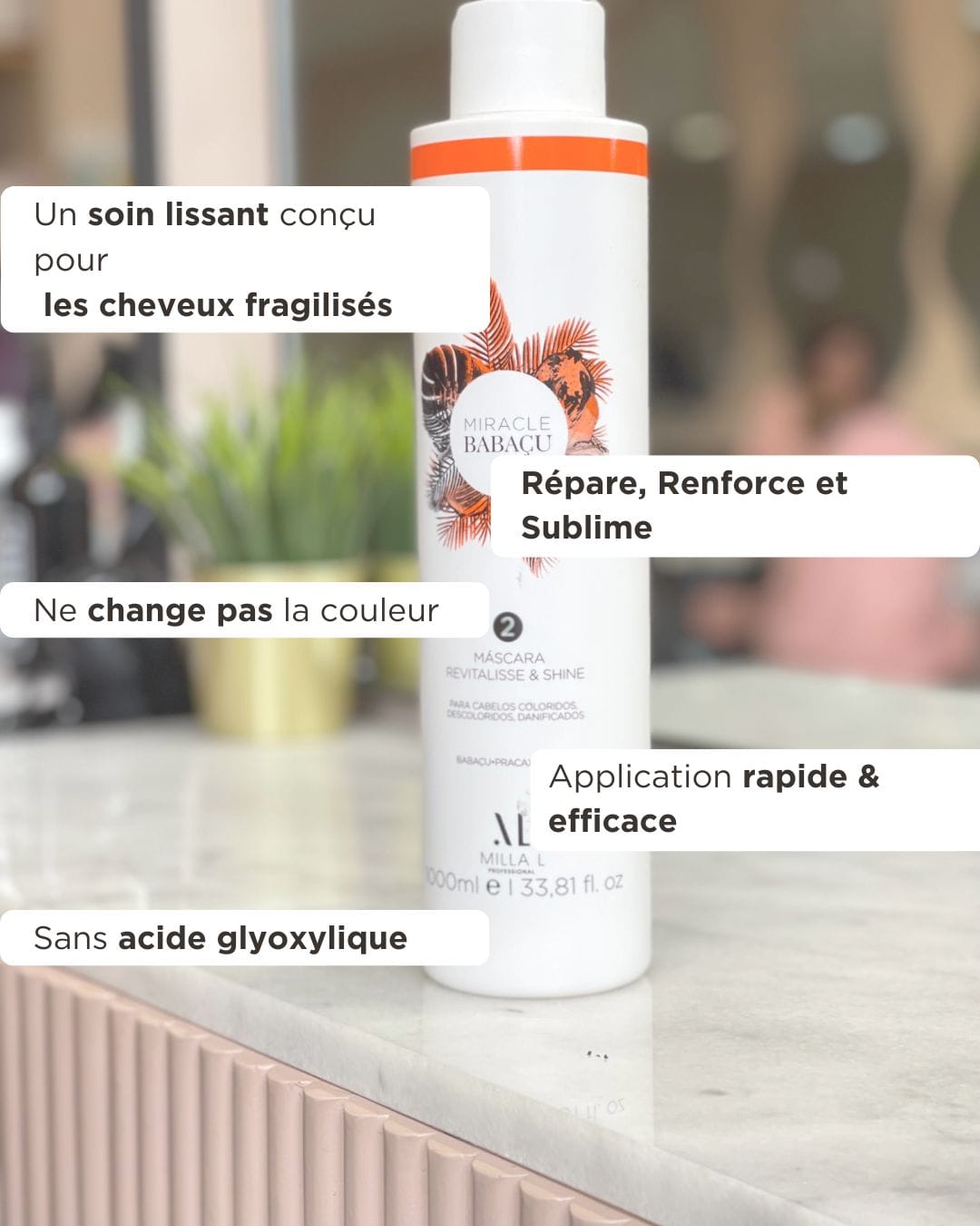 MIRACLE BABAÇU – Lissage Botox capillaire – Cheveux fragilisés sensibilisés