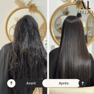 Miracle Nigelle — Lissage brésilien cheveux secs et rebelles.